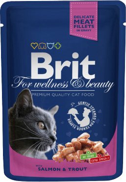 Brit Premium Cat kapsička - Losos&Pstruh 100g