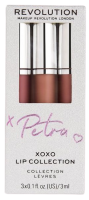 Revolution X Petra XOXO sada na rty 3x3ml