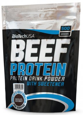 BioTech USA Beef Protein Jahoda 500g