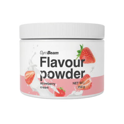 GymBeam Flavour powder jahodový krém 250g