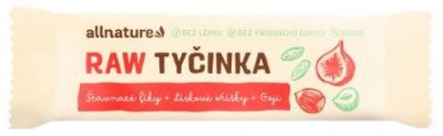Allnature Bezlepková ovocná tyčinka fíky, goji, lískové ořechy 20x45g