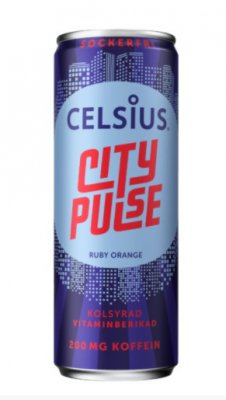 Celsius drink energetický nápoj City Pulse příchuť Červený Pomeranč 355ml