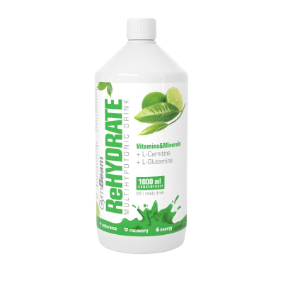 GymBeam ReHydrate green tea lime 1000ml