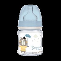Canpol babies Lahev se širokým hrdlem Bonjour Paris 120ml modrá