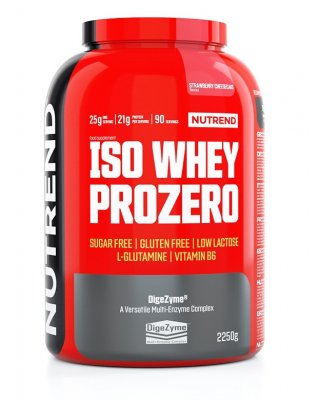 Nutrend ISO Whey prozero jahodový cheesecake 2250 g