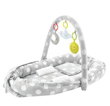 BabyJem Hnízdečko Between Parents Baby Bed Grey