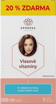 APOROSA premium Vlasové vitaminy 120 kapslí