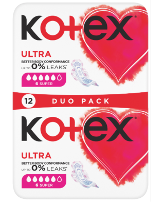 Kotex Ultra Super Duo pack 12 ks