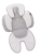 Bo Jungle Univerzální vložka 3v1 B-Snooze White/Grey