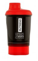 Nutrend Šejkr 2019 300ml + zásobník černočervený