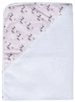Bambino Mio Dětská froté osuška s kapucí LUMA - Racoon Pink