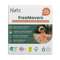 Naty Nature Babycare Pants Kalhotky plenkové jednorázové 6 16+kg 18ks Naty Nature Babycare Pants Kalhotky plenkové jednorázové 6 16+kg 18ks