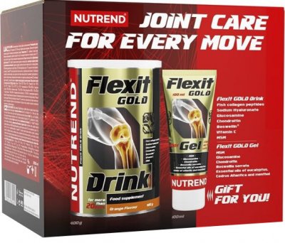 Nutrend Van flexit gold drink pomeranč 400g + Flexit gold gel 100ml