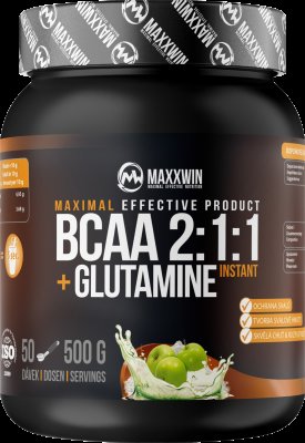 MAXXWIN BCAA + Glutamine 500g zelené jablko