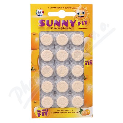 ForFit Sunnyfit vitamín D pro děti 15 cucavých tablet