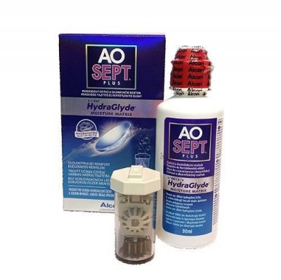 AOSEPT Plus HydraGlyde s pouzdrem 90ml