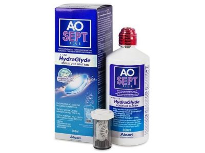 AOSEPT Plus HydraGlyde s pouzdrem 360ml