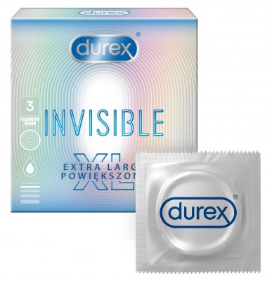 Durex Invisible XL Kondomy 3ks