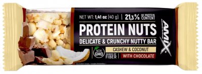 Amix Protein Nuts Bar, Kešu-Kokos 40g