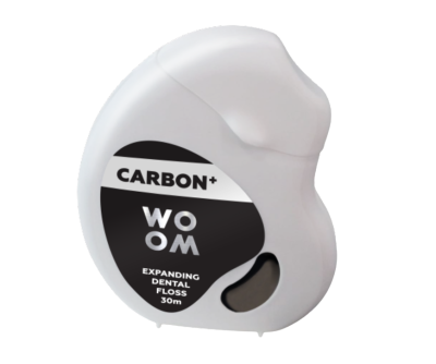 Woom Carbon+ expandující černá zubní nit 30m
