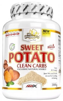 Amix Mr. Popper´s Sweet Potato Clean Carbs Bílá čokoláda 1000g