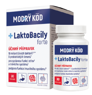 Modrý kód LaktoBacily Forte 30 tobolek Modrý kód LaktoBacily Forte 30 tobolek