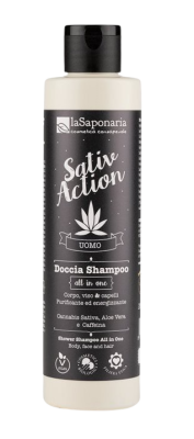 laSaponaria Pánský sprchový gel a šampon s konopím 2v1 BIO 200ml