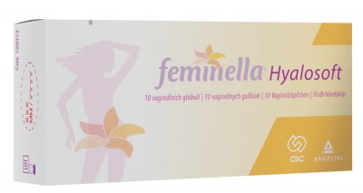 II. jakost FEMINELLA Hyalosoft 10 vaginálních globulí