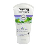 Lavera 3 v 1 očista & peeling & maska, Faces, 125ml