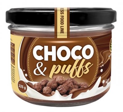 Chevron Nutrition Choco & Puffs s křupinkami v hořké čokoládě 225 g
