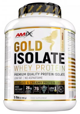 Amix Gold Whey Protein Isolate, Přírodní vanilka 2280g