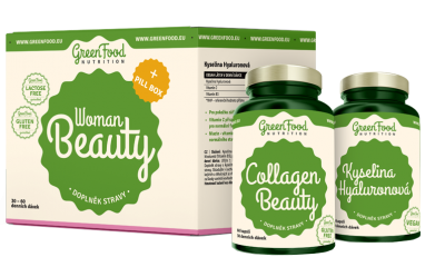 GreenFood Nutrition Woman Beauty + Pillbox 2 x 60 kapslí