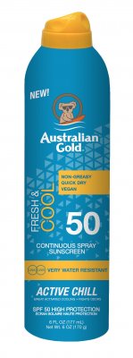 Australian Gold SPF 50 Continuous Spray Fresh & Cool 177ml