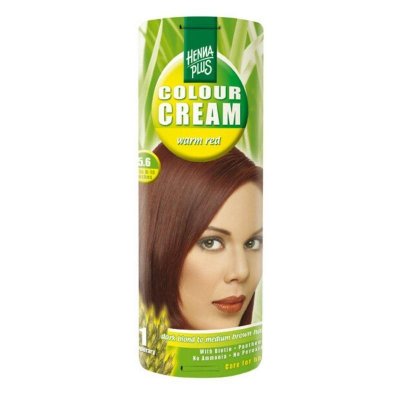 Henna Plus Přírodní barva na vlasy krémová tmavě červená 5.6 60 ml