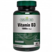 Natures Aid Vitamín D3 1000mcg vegan 60 tablet