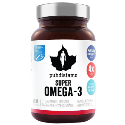 Puhdistamo Super Omega-3 60 kapslí
