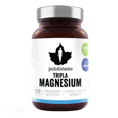 Puhdistamo Triple Magnesium 120 kapslí Puhdistamo Triple Magnesium 120 kapslí