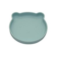 Bo Jungle Silikonový talíř s přísavkou Bear Pastel Blue Bo Jungle Silikonový talíř s přísavkou Bear Pastel Blue