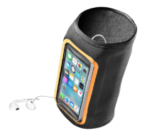 CellularLine Sportovní neoprénové pouzdro ARMBAND FLEX, černé
