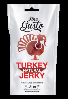 Fine Gusto Krůtí Jerky Natural 100g