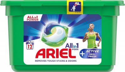 Ariel gelové kapsle Active Deo Fresh 12ks