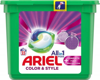 Ariel Fiber Protection, gelové kapsle na praní 23 ks