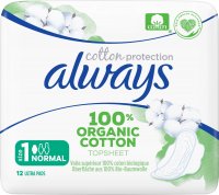 Always Vložky Organic Cotton Normal 12ks