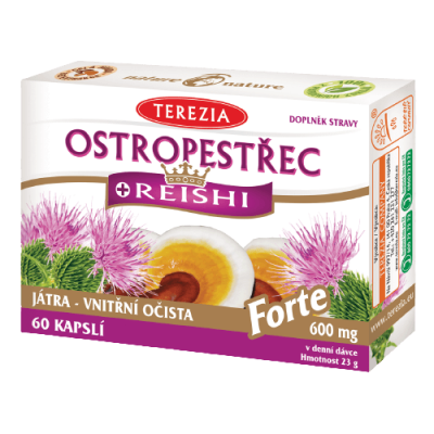 TEREZIA Ostropestřec+Reishi Forte 60 kapslí