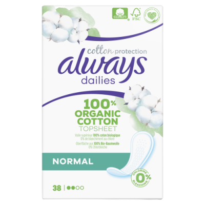 Always Dailies Cotton Protection Intimky Normal 38ks