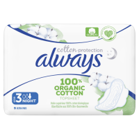 Always Cotton Protection Ultra Night (Velikost 3) Vložky S Křidélky 9ks