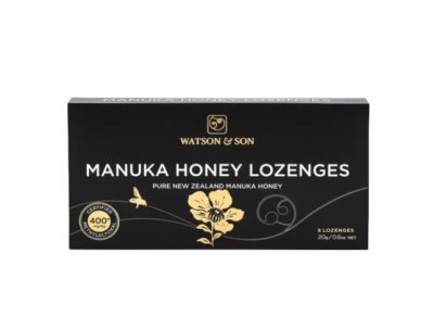 Watson Manukové medové pastilky 400+ 8x2,8g