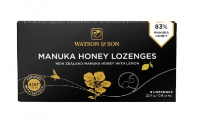 Watson Manukové medové Pastilky 400+ Citron 8x2,8g