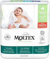 Moltex Pure & Nature Natahovací plenkové kalhotky Maxi 7–12 kg 22 ks