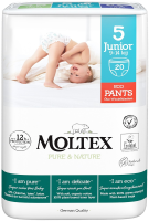 Moltex Pure & Nature Natahovací plenkové kalhotky Junior 9–14kg 20ks Moltex Pure & Nature Natahovací plenkové kalhotky Junior 9–14kg 20ks